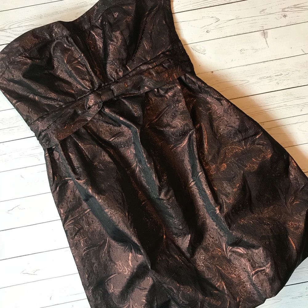 Urban Outfitters Kimchi Blue jacquard copper dress